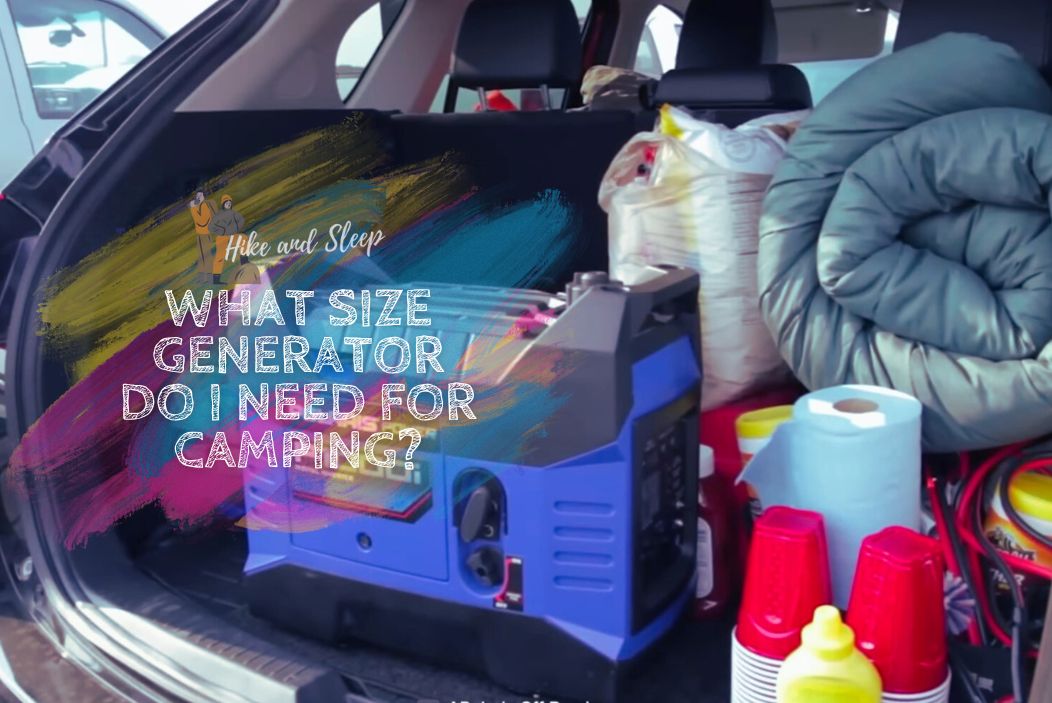 what size generator for camping - featured image